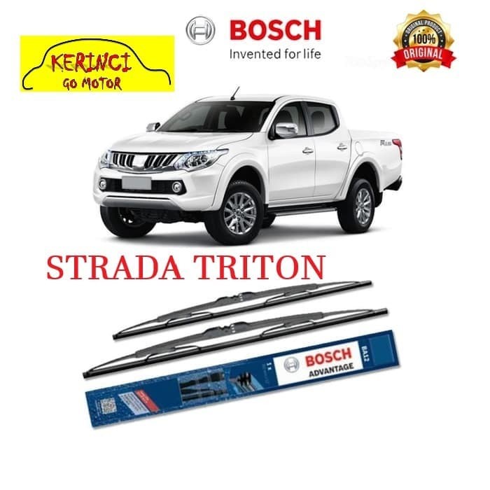 WIPER BOSCH STRADA TRITON ADVANTAGE 21&quot; &amp; 19&quot; SEPASANG WIPER BOSCH