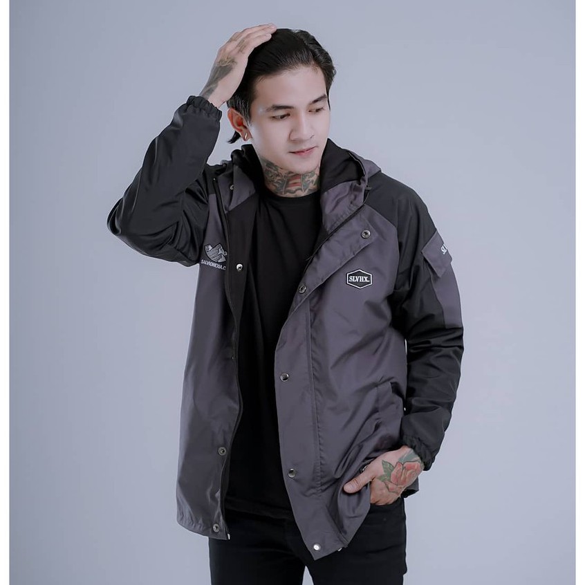 JAKET PRIA - JAKET CASUAL PRIA-JAKET SALVIOHEXIA-JAKET WATERPROOF OUTDOOR -JAKET PARASUT PRIA MURAH-Gambar 12