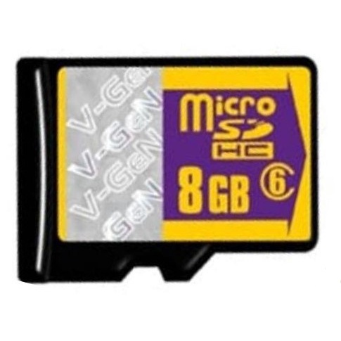 Memory Card Micro SD V-GEN 8GB Class 6 Speed 48 MBPS Memory Card 8 GB