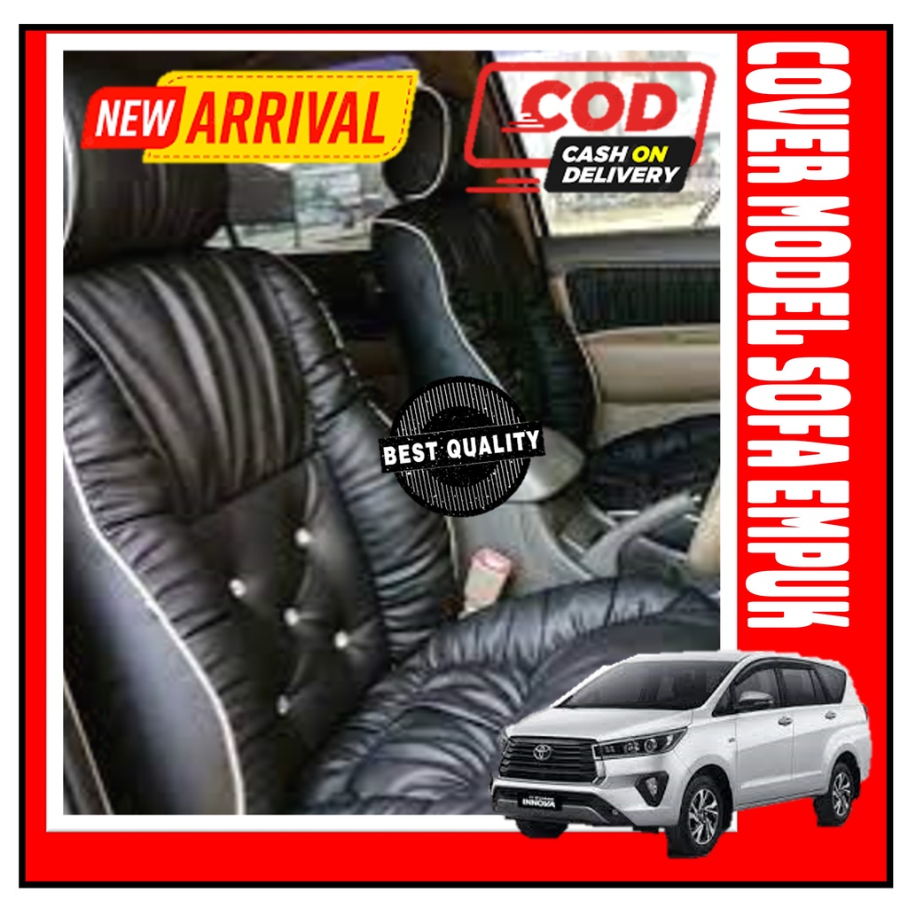 SARUNG JOK MOBIL AGYA AYLA IGNIS BRIO JAZZ [ MOBIL 2 BARIS ] MODEL SOFA BAHAN KULIT SYNTETIC ANTI MO