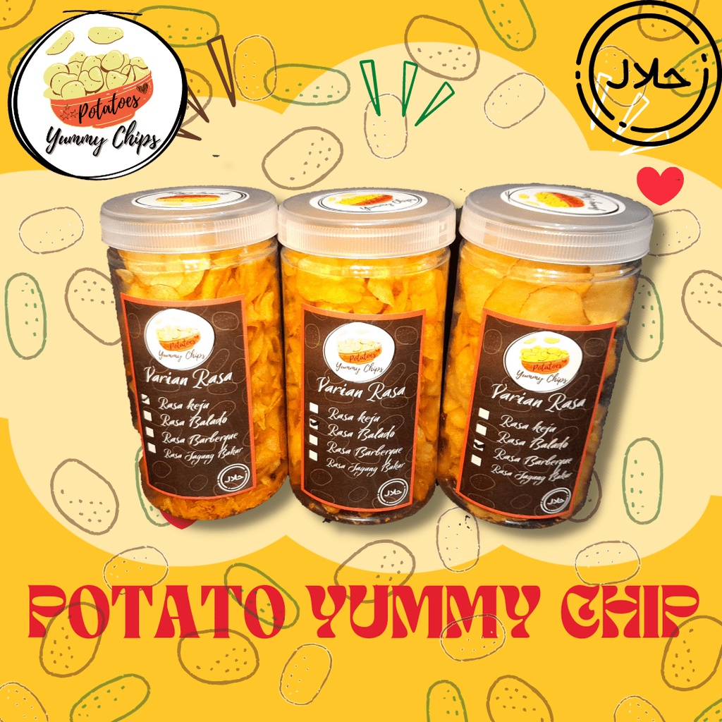 

keripik Kentang Potatos yummy Chips 100 gr