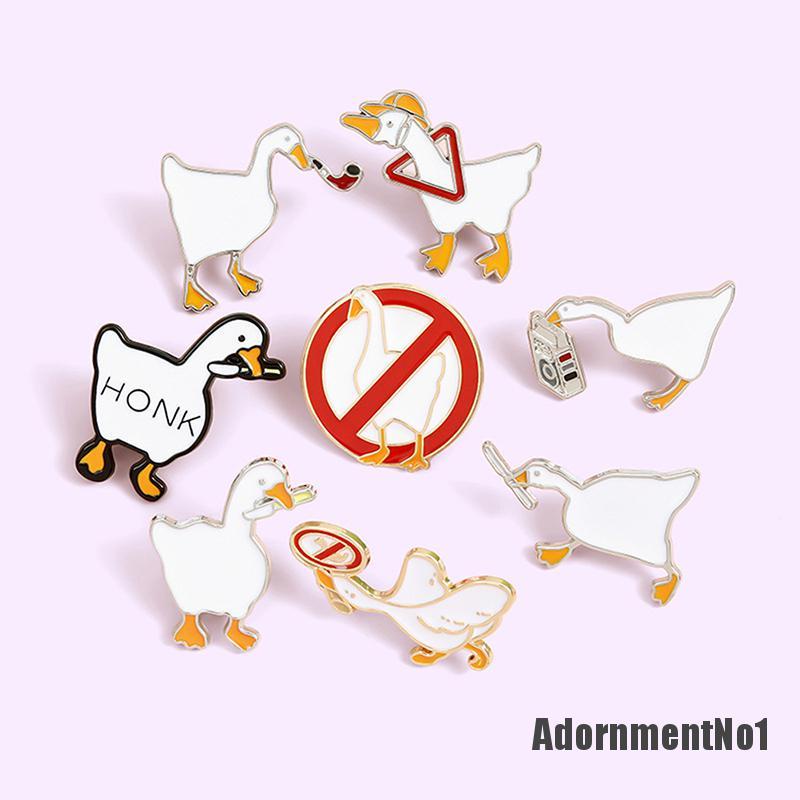 (Adornmentno1) Pin / Bros Angsa Bahan Metal Alloy Untuk Aksesoris Pakaian