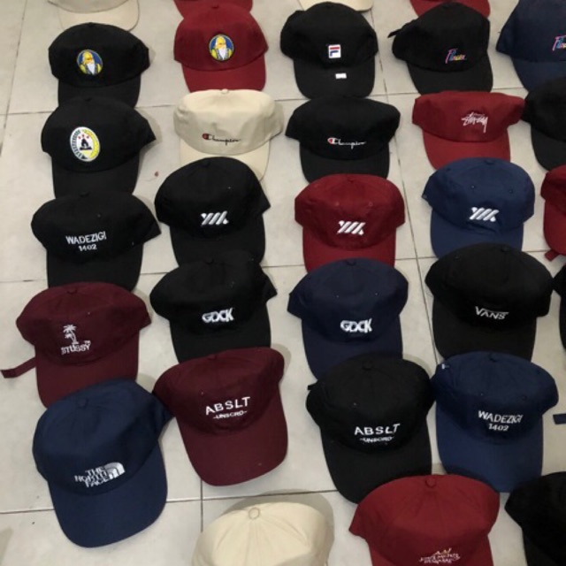 Topi Caps Fila pss champions orang tua stussy flava
