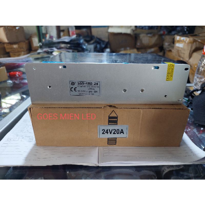 power supply 24 v 20A bagus bodi besar