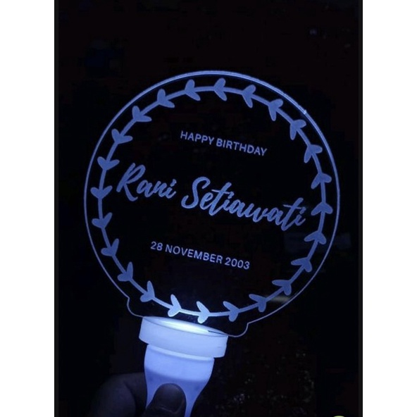 Lightstick handmade kpop / custom lampu akrilik light stick