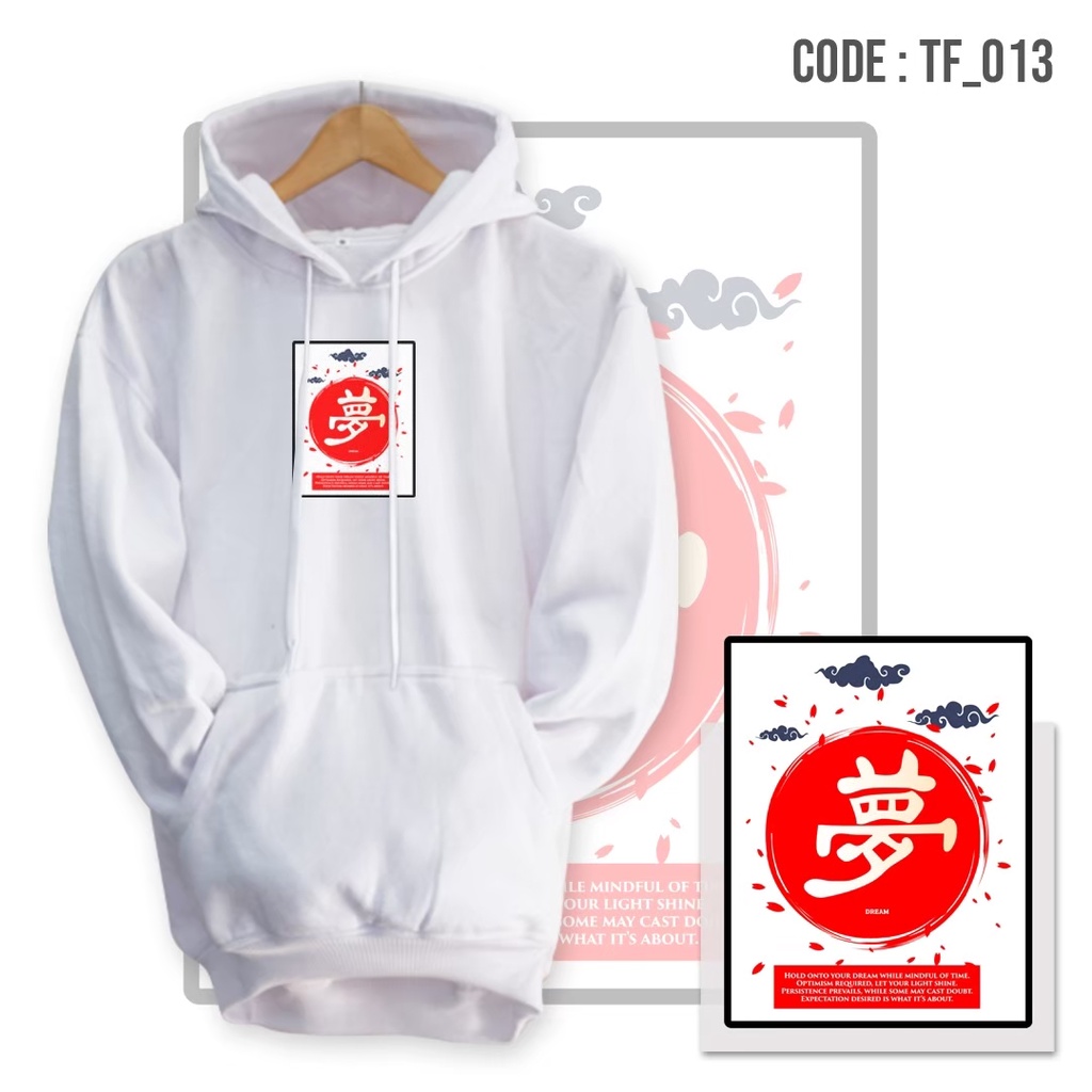 Jaket Switer Hodie Basic Original Distro Sweater Hoodie Pria Wanita Anime Tulisan Jepang Warna Hijau Army Bahan Katun Tebal Suiter Best Seller BISA COD Sweter Cowok Terlaris Gaya Atletis Terbaru