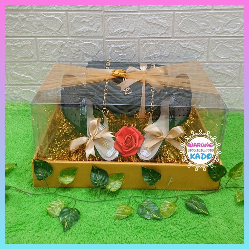 BEST PRODUCT Hantaran Nikah Tas Dan Sepatu Seserahan Mahar Paket Tas Dan Sepatu - PALING DICARI