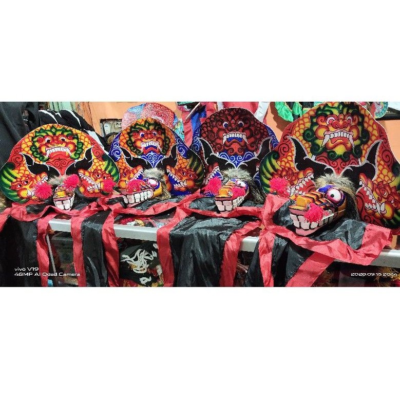 Barongan anak cat semi brush atau semprot / caploka nanak / reog thek / barongan / reog /devil