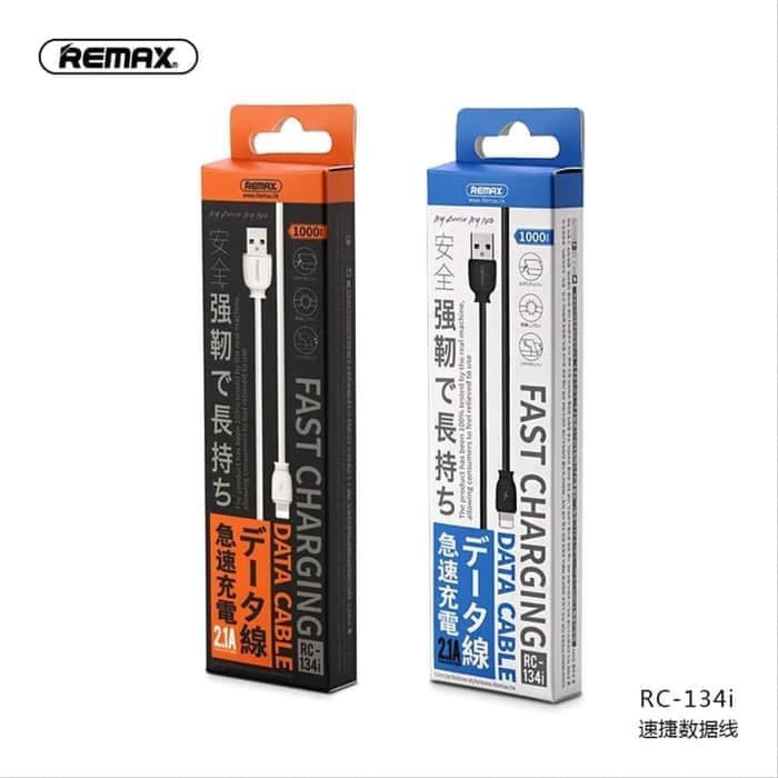 Kabel Data/Charger Remax Suji RC-134 Fast Charge Lightning iPhone Series Original