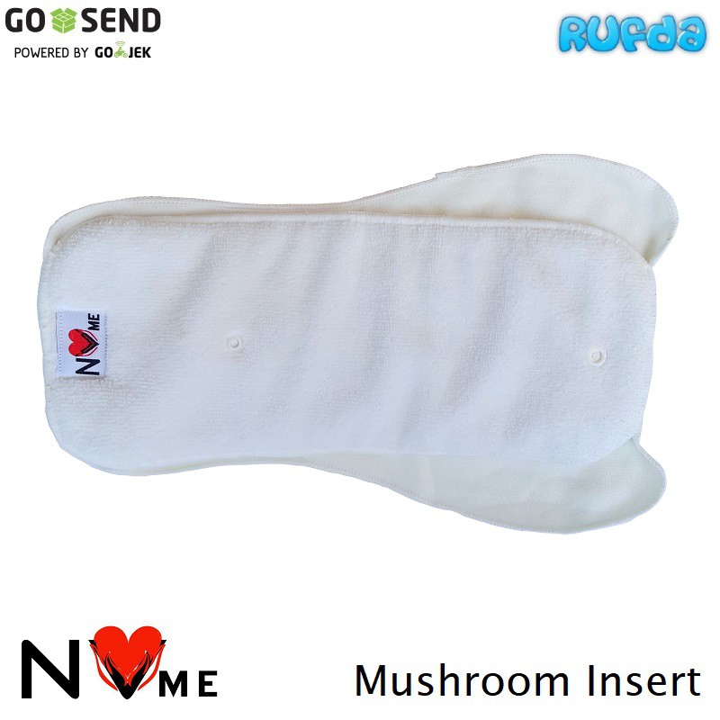 NVme Mushroom Soaker Insert Clodi Cloth Diaper Murah Daya Serap Banyak