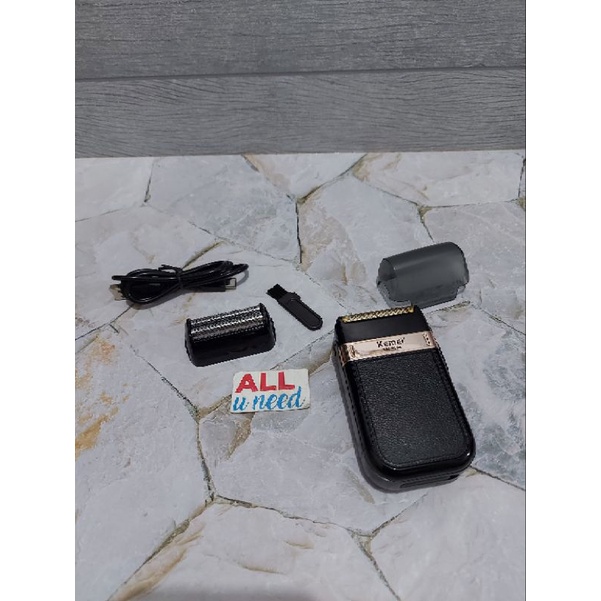 Alat Cukur Kumis Jenggot Kemei 2024 ORIGINAL USB Charge Shaver KM 2024