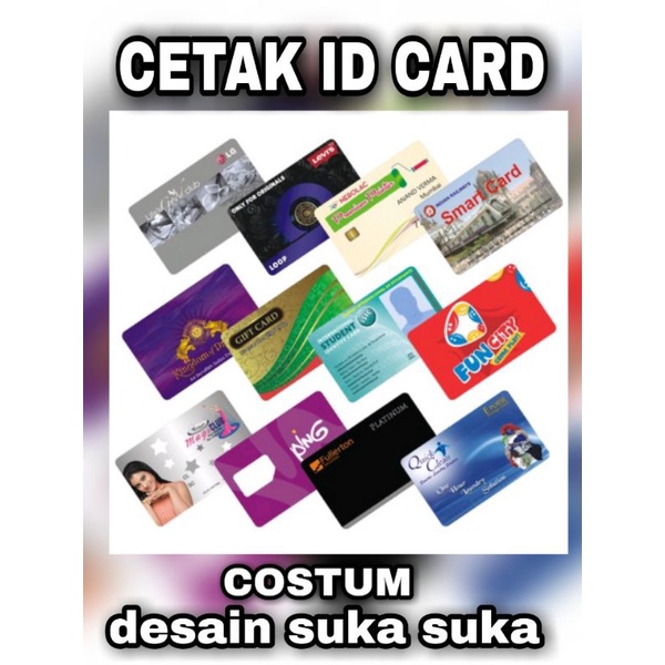 

[TEBAL 0.96mm] Cetak ID Card PVC Premium Kartu Member / Kartu Anggota