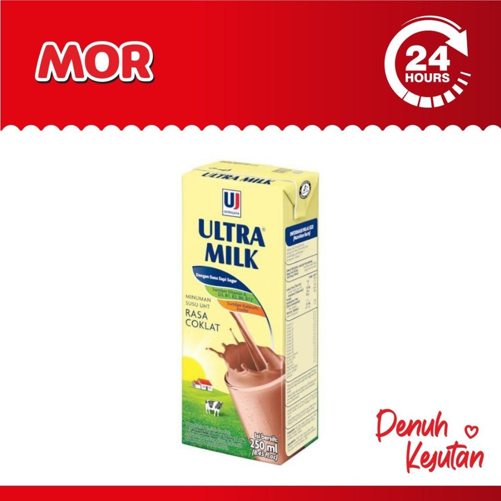 

ULTRA MILK Chocolate Susu Cokelat Tpk 250 ml