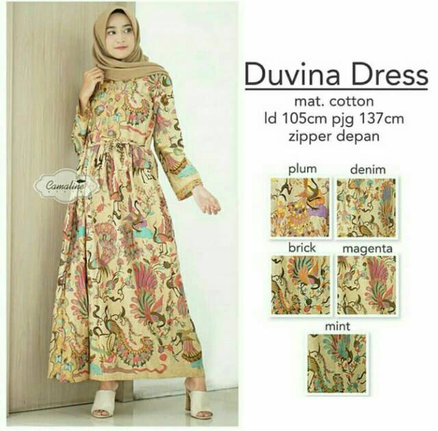 GROSIR BATIK DUVINA DRESS