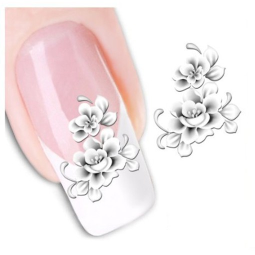 Nail Art Water Transfer Bunga Flower Florist