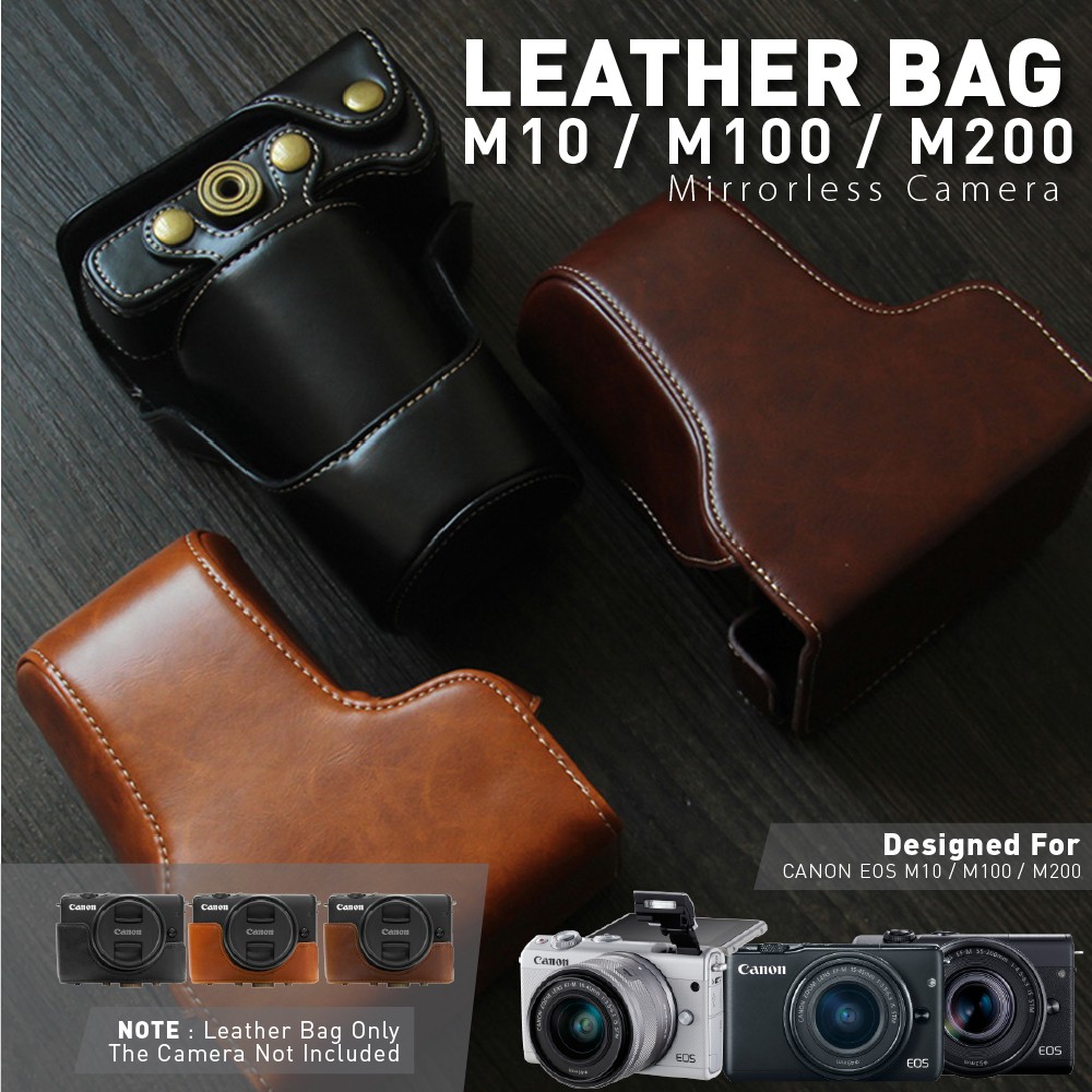 canon m100 leather case