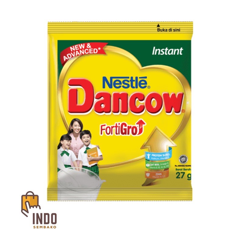 Dancow Putih Sachet 160 x 26g renceng / Susu Bubuk Dancow Putih rencengan / Susu Bubuk Dancow sachet