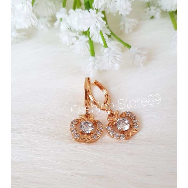 Anting Fashion Apel xuping anting fashion import Apple permata anting jurai xuping