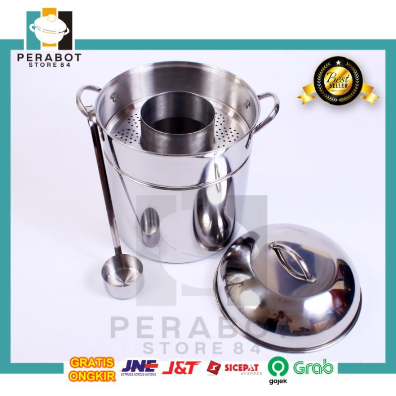 (khusus Ojek )panci Bakso Supra 30qt Stainless. Bakso Pot