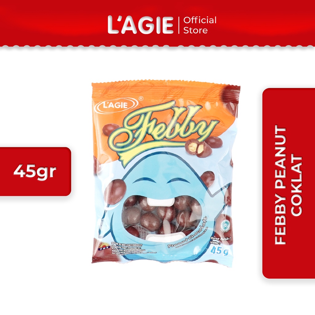 

Lagie Coklat Kacang Tanah Febby Peanut Choc 45gr