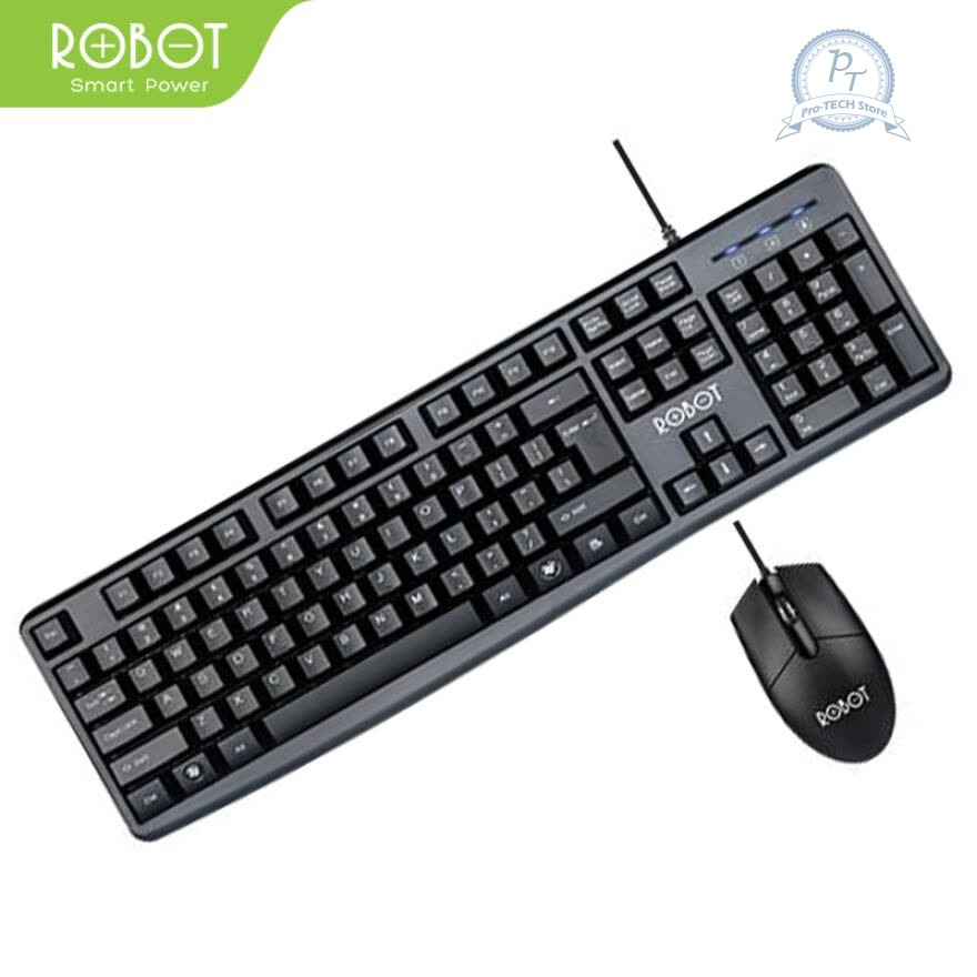 Jual ROBOT KM2000 Paket Keyboard &    Mouse Kabel Desktop/Komputer/Laptop