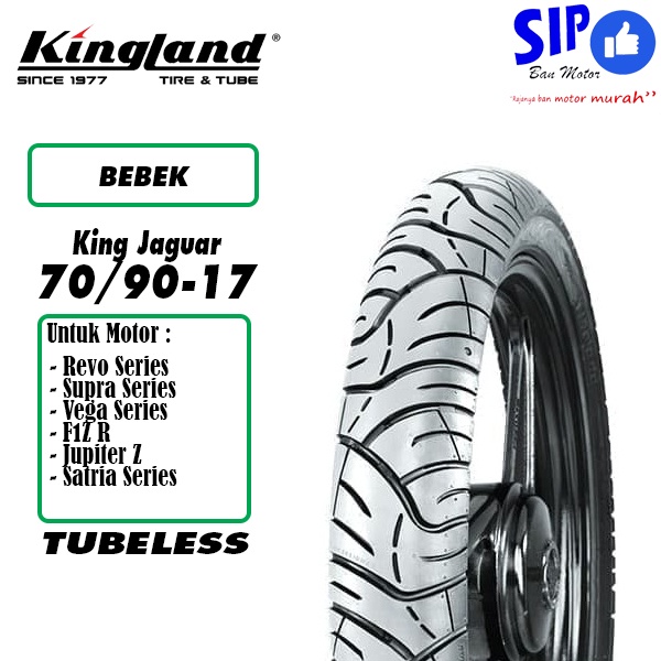 Ban motor bebek Kingland King Jaguar 70 90 17 tubeless