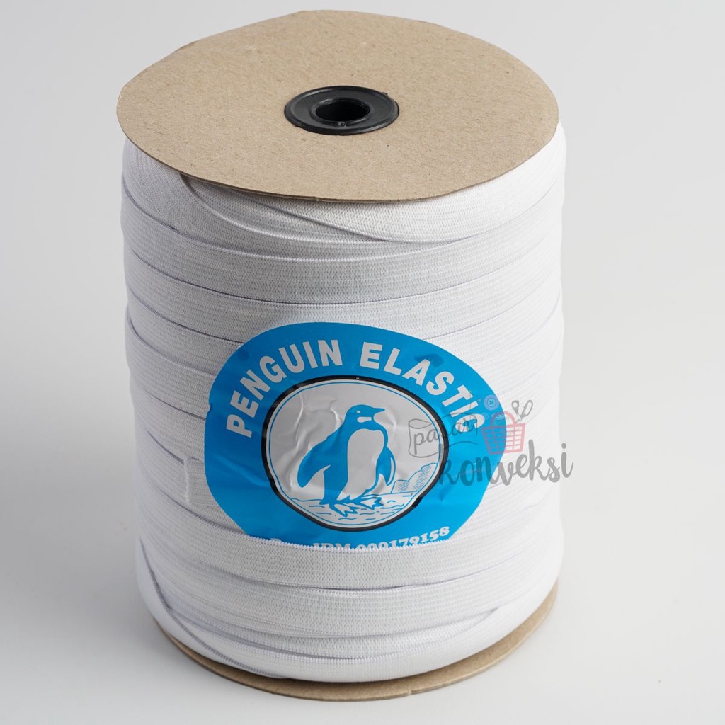 Karet Elastis Penguin Putih P12A (1.2 cm)