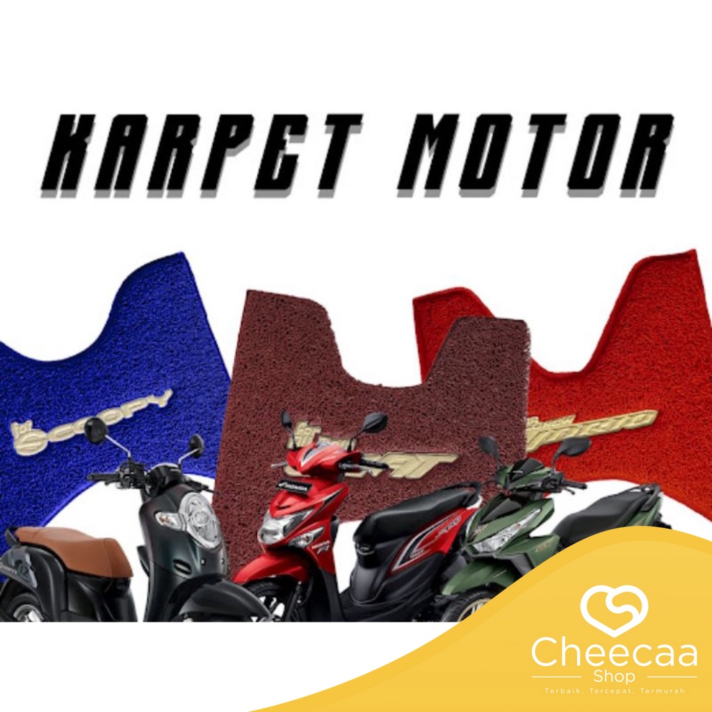 CC (KS04) Karpet Keset Mie Pijakan Motor Scoopy Beat Vario All Type Model Serabut