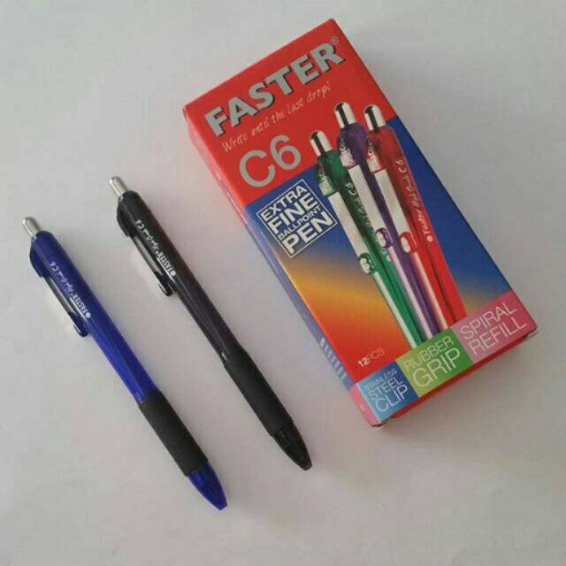 Pulpen cetek faster c6 ballpoint pena ball pen