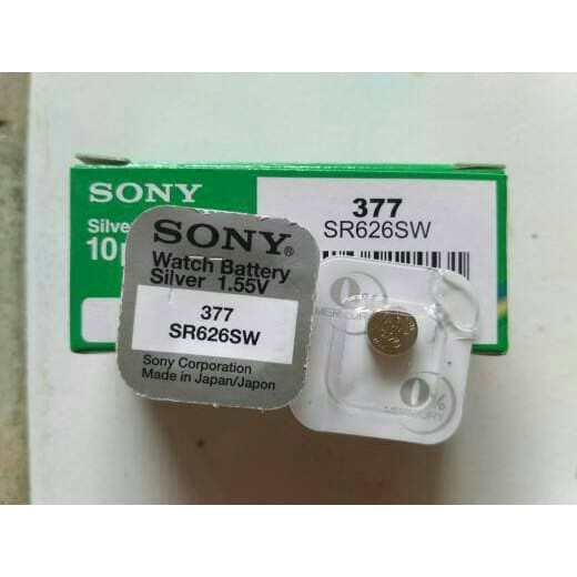 Baterai Batre Jam 377 SR626SW SR 626 SW Sony single pack original