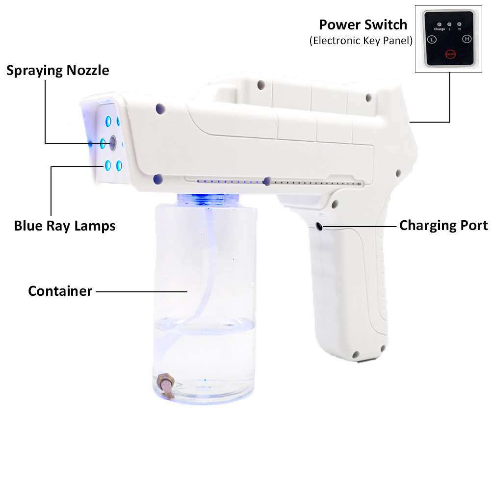 Wireless Nano Steam Spray Guns Household Disinfection Rechargeable Sprayer Portable Fogger Machine