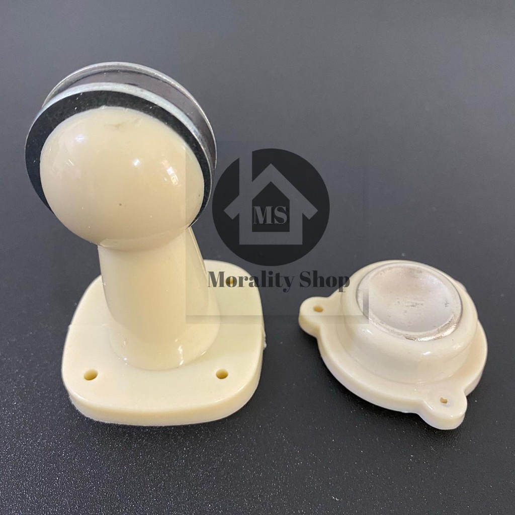 doorstop Plastik IVORY- door stop pvc penahan pintu magnet pintu doorstopper B20