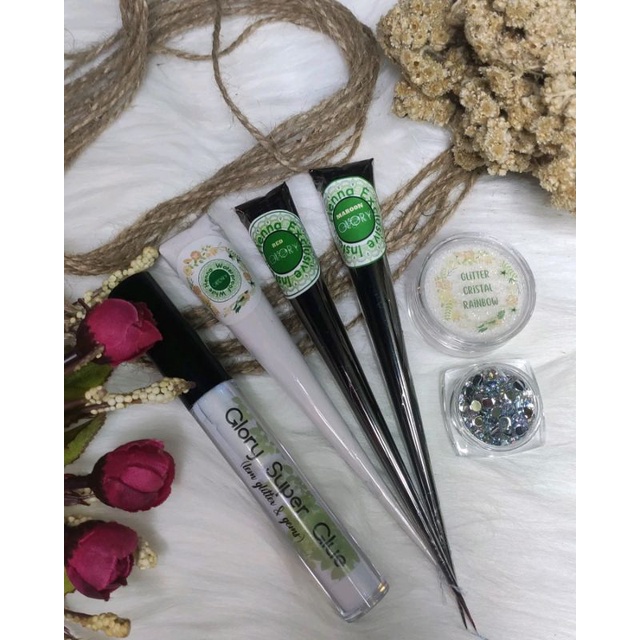 PAKET HENNA ASTER, HENNA PUTIH, HENNA WEDDING, HENNA PENGANTIN