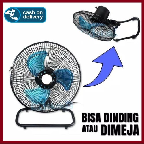 Kipas Angin Besi ADVANCE 12inch 2in1 (dinding &amp; meja)-angin kencang