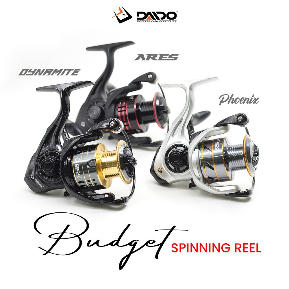 Reel Pancing Daido Phoenix Dynamite Ares 800 1000 2000 3000 4000 6000 Sudah Oneway Alumunium Spool