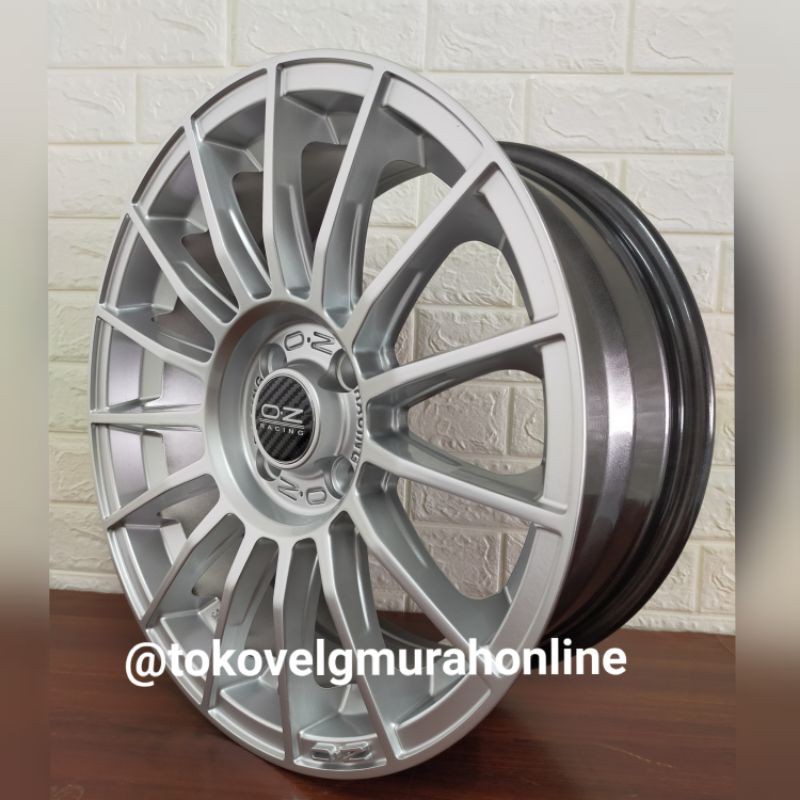 SALE  Velg mobil ring 16 lubang 4 R16 hole 4 OZ RACING superturismo LM Hyper silver jazz brio calya 