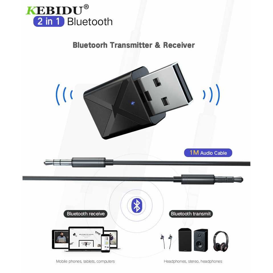 USB Bluetooth Audio Transmitter&amp;Receiver Mini Bluetooth usb Audio Praktis Multifungsi Murah