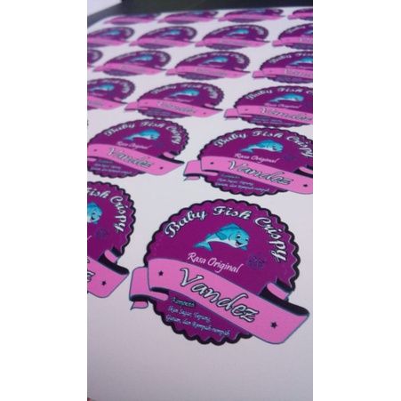 

Cetak Sticker Crhomo Cut A3+ CUT SEHARI JADI / STICKER CROMO / STICKER PRODUK / STICKER MAKANAN / STICKER SNACK