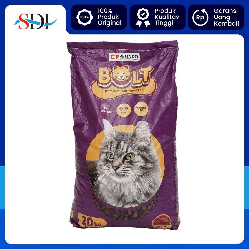 PAKAN KUCING BOLT TUNA 20 KG