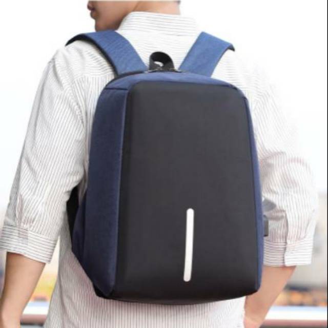 Tas Ransel USB sekolah laptop laki-laki/perempuan anti maling smart backpack daypack kualitas impor