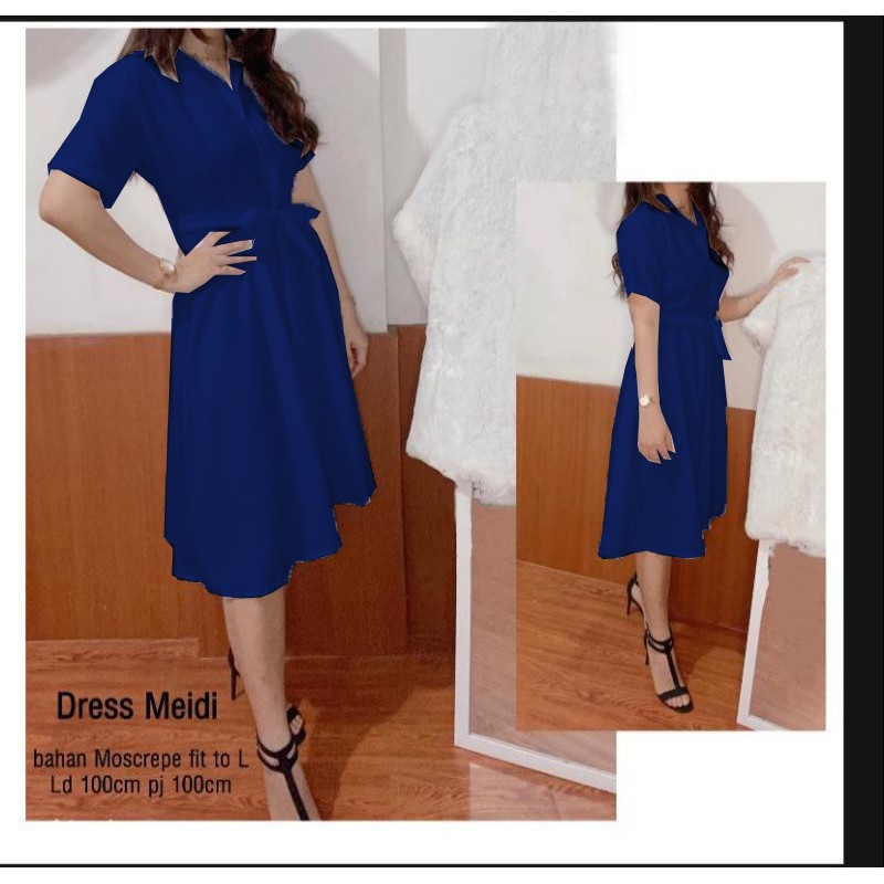 FWG - DRESS MELDI / DRESS KOREA / DRESS WANITA TERBARU / DRESS / PAKAIAN WANITA KEKINIAN