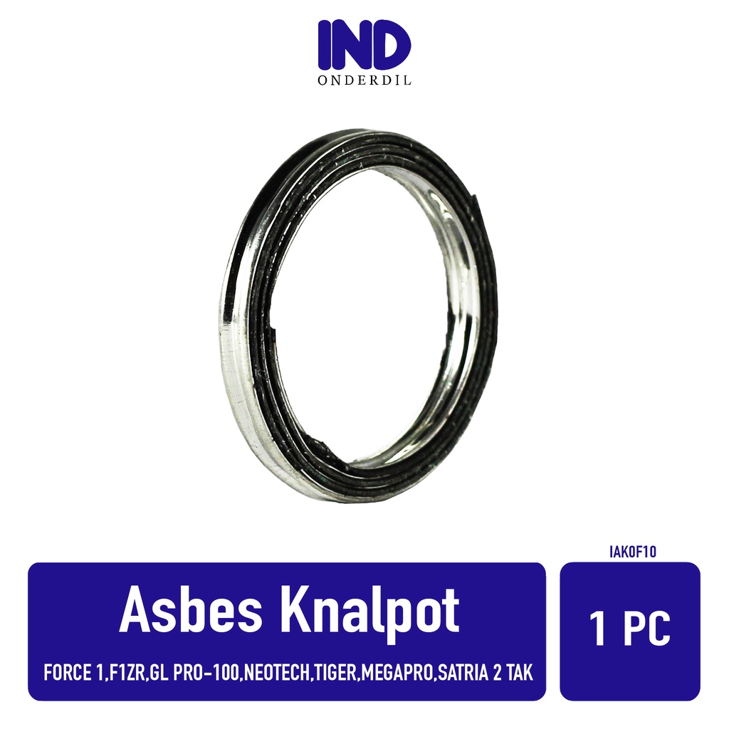 Gasket Knalpot-Kenalpot Packing-Paking-Asbes Force 1-F1ZR-F1 ZR &amp; GL 100-Pro &amp; Neotech &amp; Tiger &amp; Megapro-Mega Pro &amp; Satria 2 Tak 39x31x5