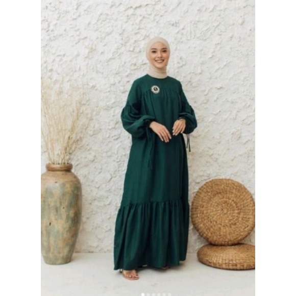 Dress wearing klamby Nora color Emerald size XXL NEW