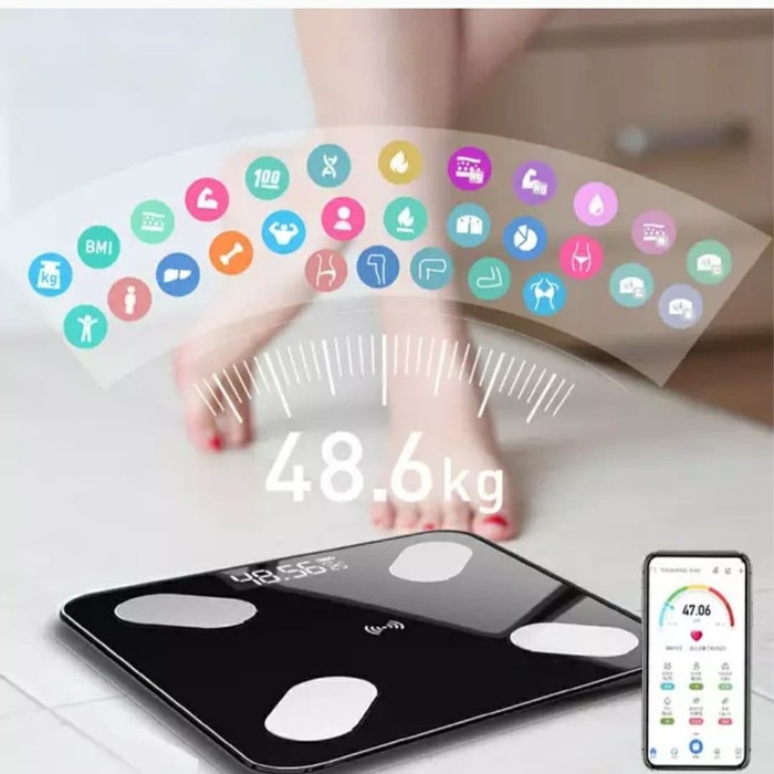 Timbangan Badan Digital Body Fat Monitor Smart Bluetooth