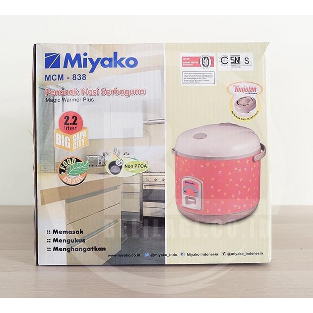 MAGIC COM / RICE COOKER MCM838 / MCM-838 / MCM 838 [ 2,2 LITER ] 100% ORI