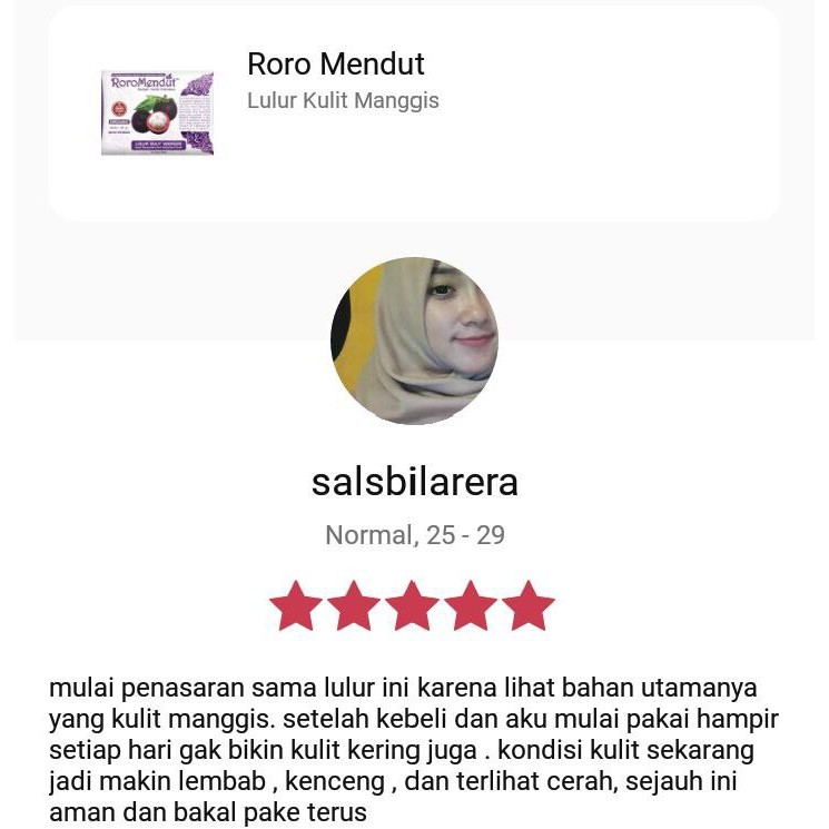 Roro Mendut Masker Kulit Manggis Anti Aging / Keriput / Flek Hitam 20gr &amp; 40gr
