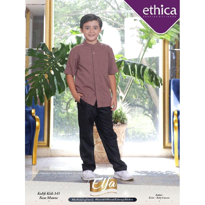 KOKO ANAK TERBARU 2022 ETHICA ELFA KAHFI KIDS 145 ROSE MAUVE