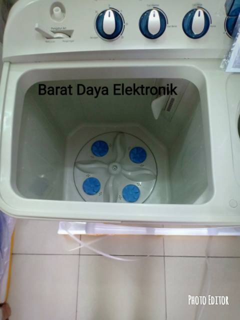 SAMSUNG Mesin Cuci 2 Tabung 7.5KG WT75H3210MB/SE