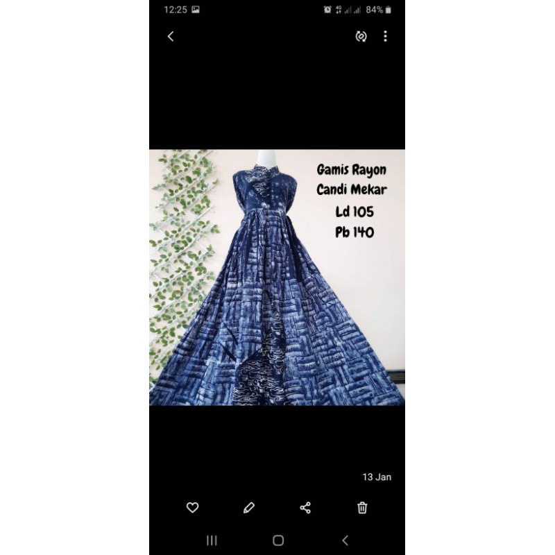 Gamis Warna Biru dongker