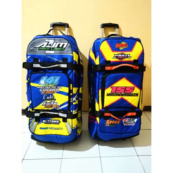 tas troley tas werpack balap helm sepatu balap